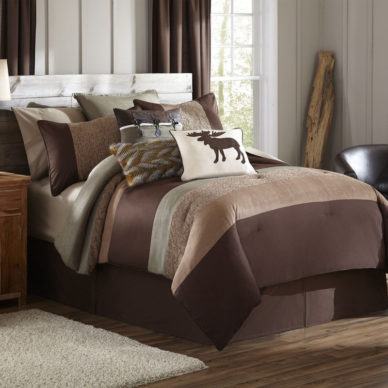 Stowe Creek Brown Curtain Panel Pair