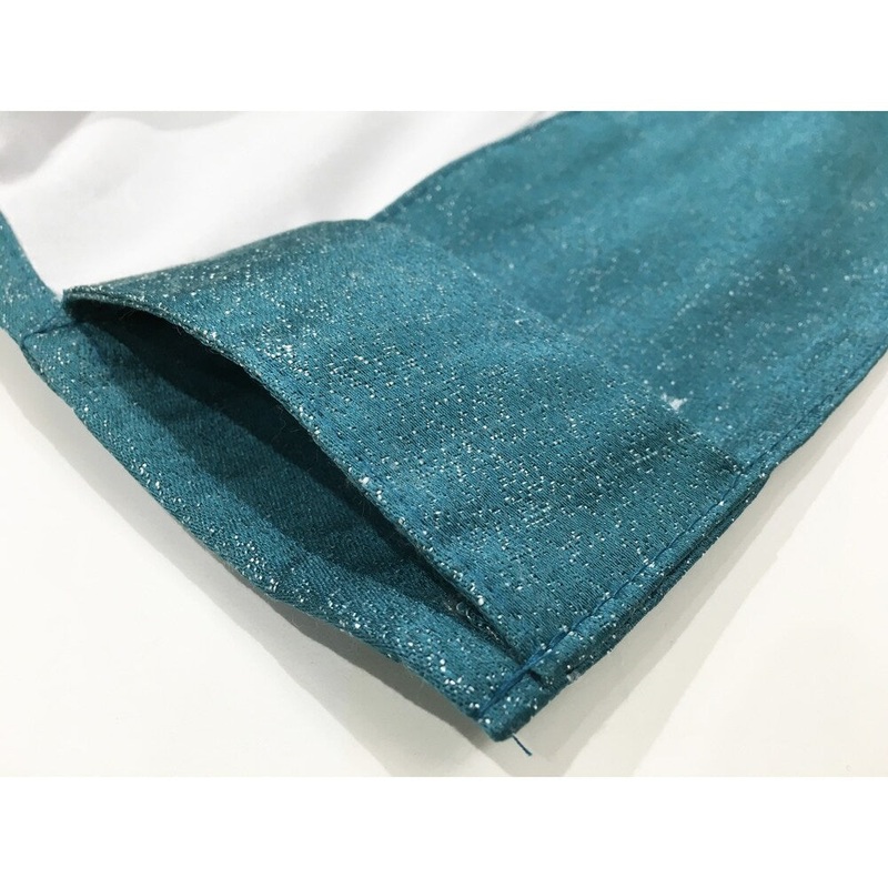 Soho Rod Pocket Window Curtain Panels with Thermal Lining, Set of 2, 84"x76", Teal
