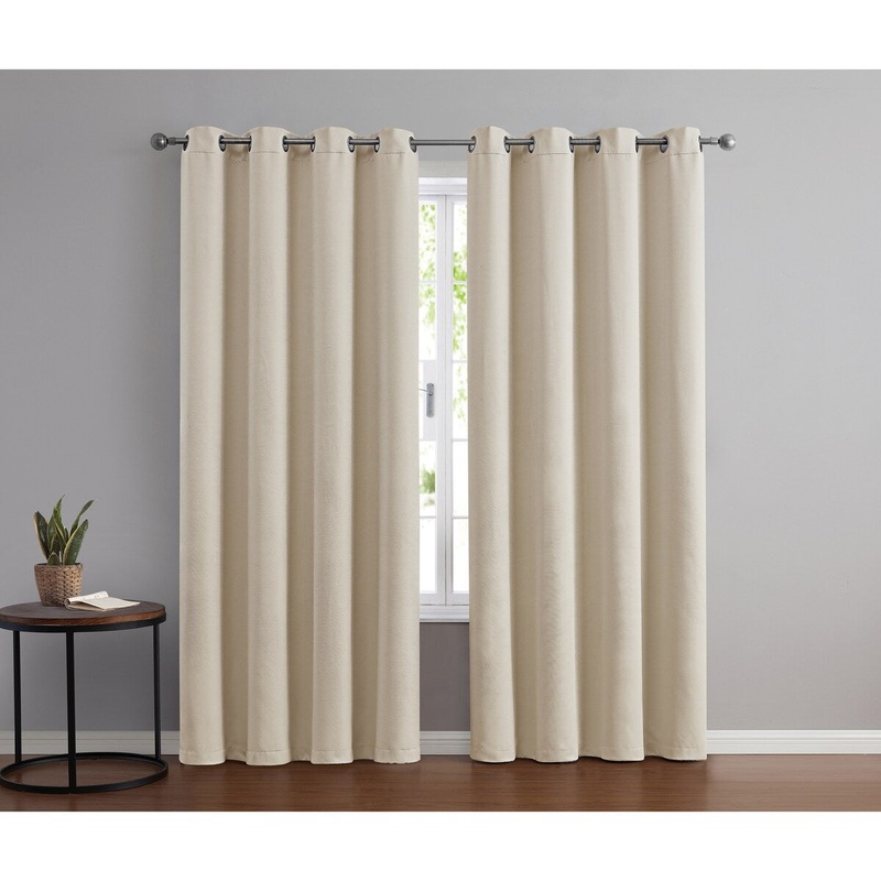 Apollo Embossed Lines Blackout Window Curtain Panel - 52 x 90
