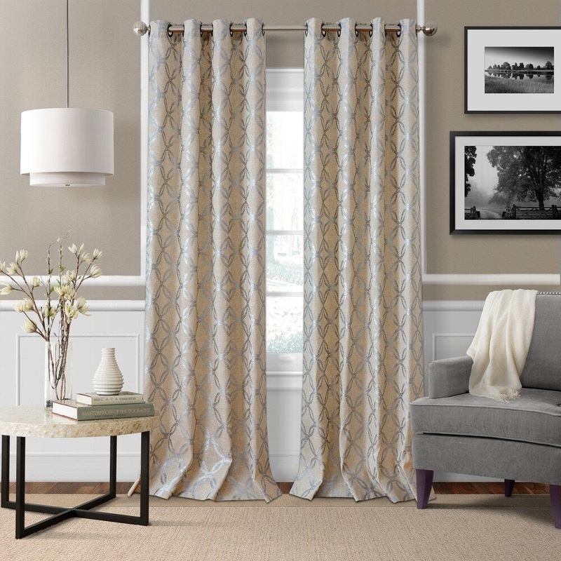 Elrene Zelda Metallic Curtain Panel