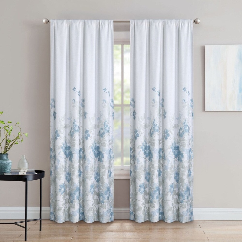 Silk+Home Light Filtering Rod Pocket Single Curtain Panel