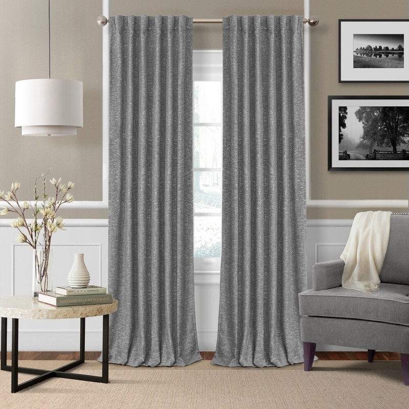 Strick & Bolton Morello Blackout Lined Rod Pocket Curtain Panel