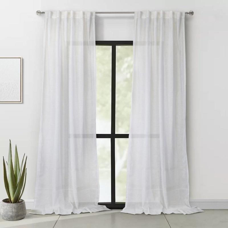 Alicante Sheer Dual Header Curtain Panel