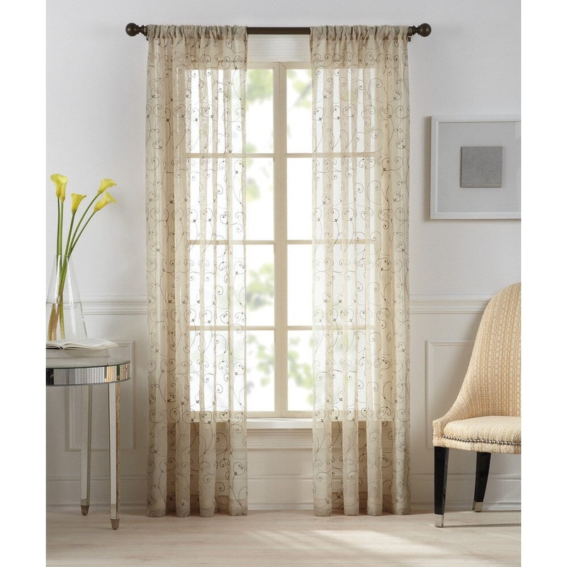 Brielle Gracie Sheer Rod Pocket Panel