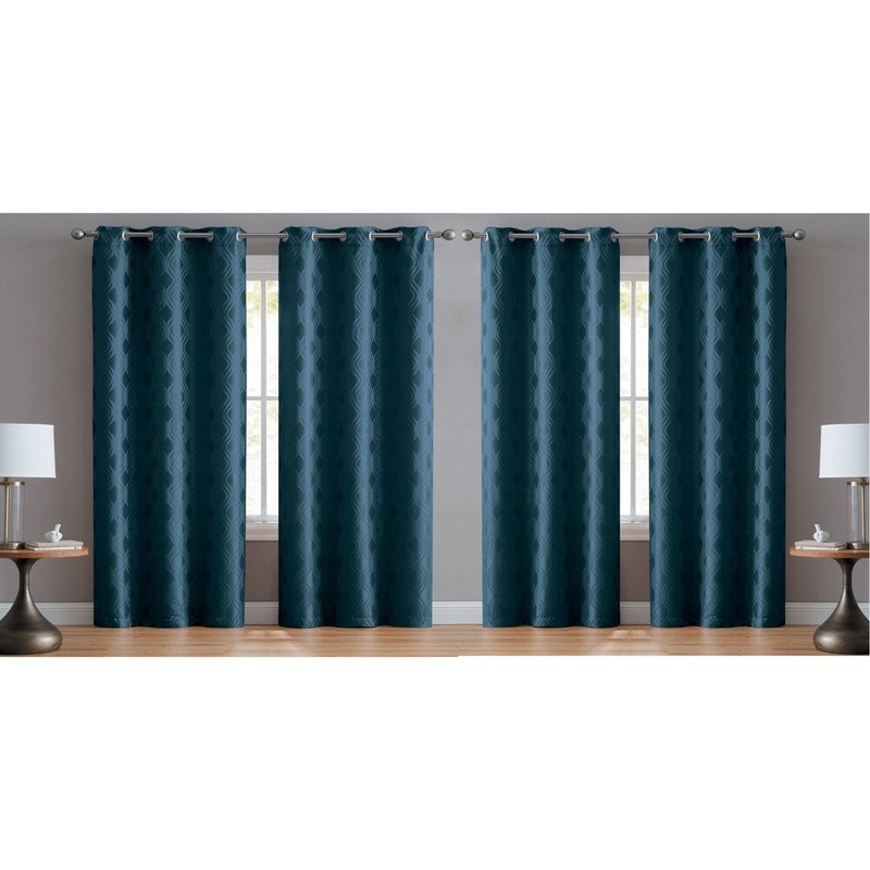 Stephanie Lined & Interlined Blackout Panel 4-pack - Teal 84"