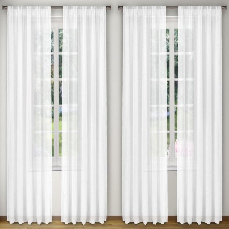 Alison Pole Top Window Curtain Panel Pair Set Of Two - 52X84"