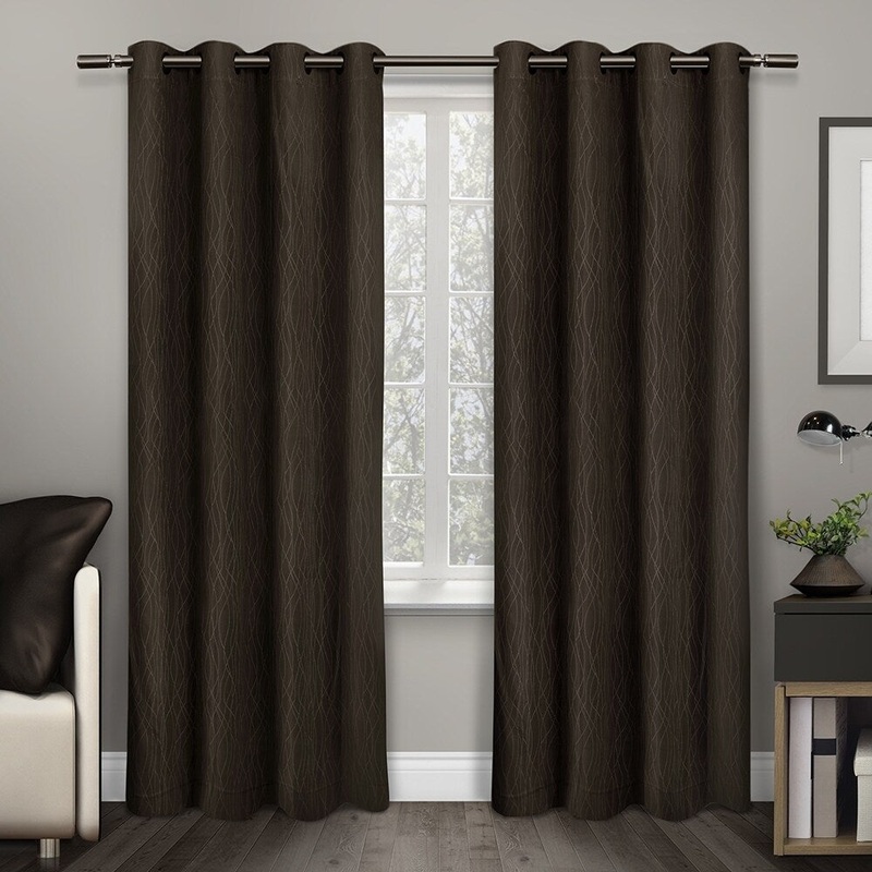 ATI Home Crete Thermal Window Curtain Panel Pair with Grommet Top
