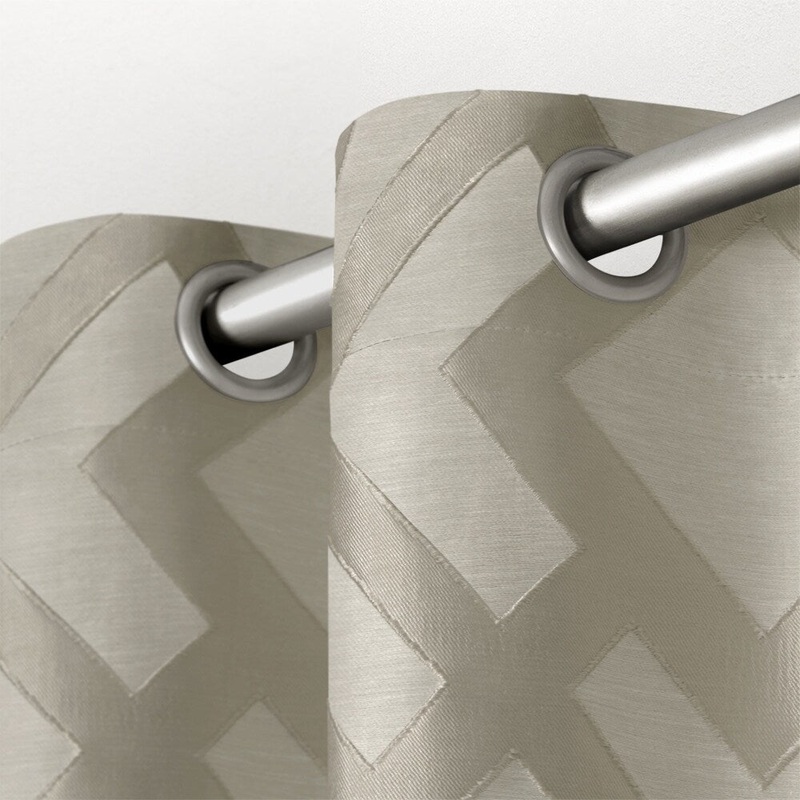 ATI Home Easton Thermal Woven Blackout Grommet Top Curtain Panel Pair