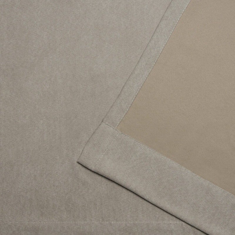 ATI Home Ghent Metrosuede Inverted Pleat Button Top Curtain Panel Pair