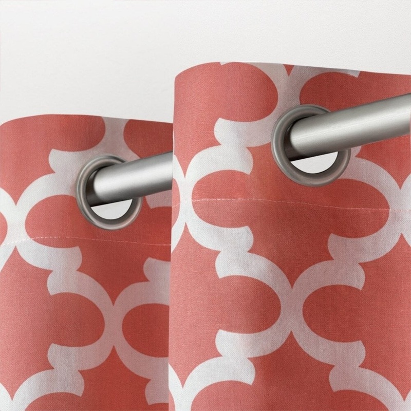 ATI Home Neptune Cotton Grommet Top Curtain Panel Pair