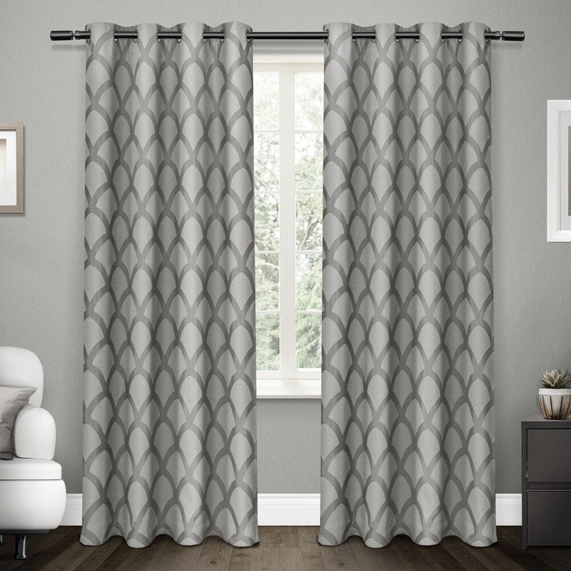 ATI Home Electra Thermal Woven Blackout Grommet Top Curtain Panel Pair