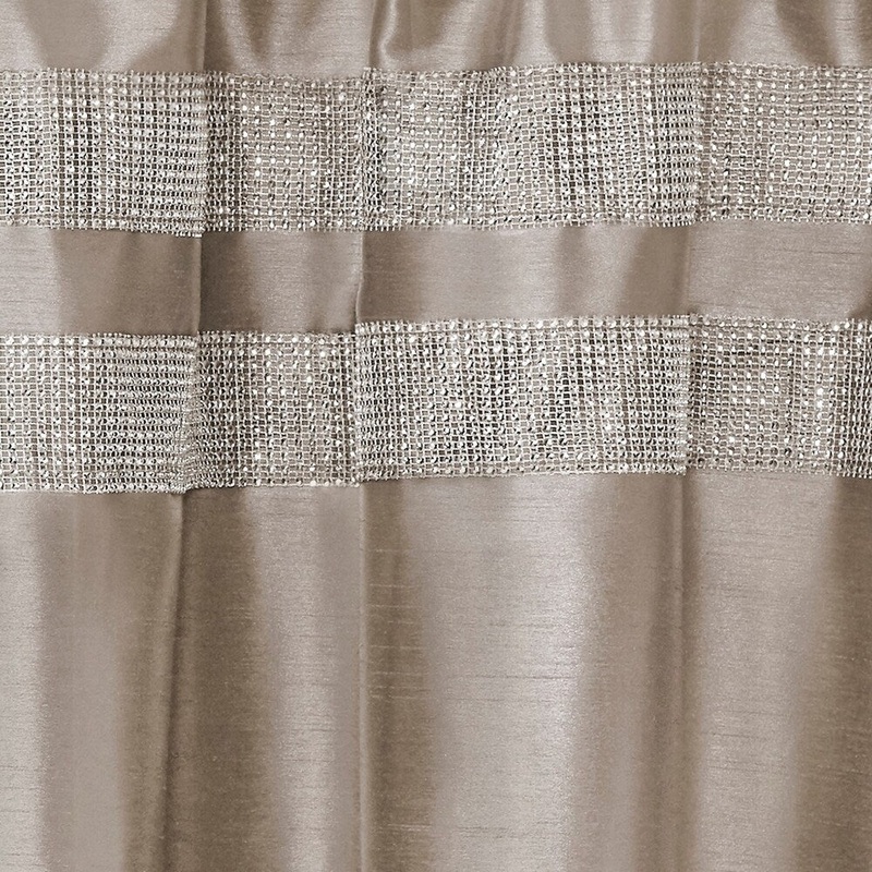 ATI Home Glitz Rod Pocket Top Curtain Panel Pair - 54X96