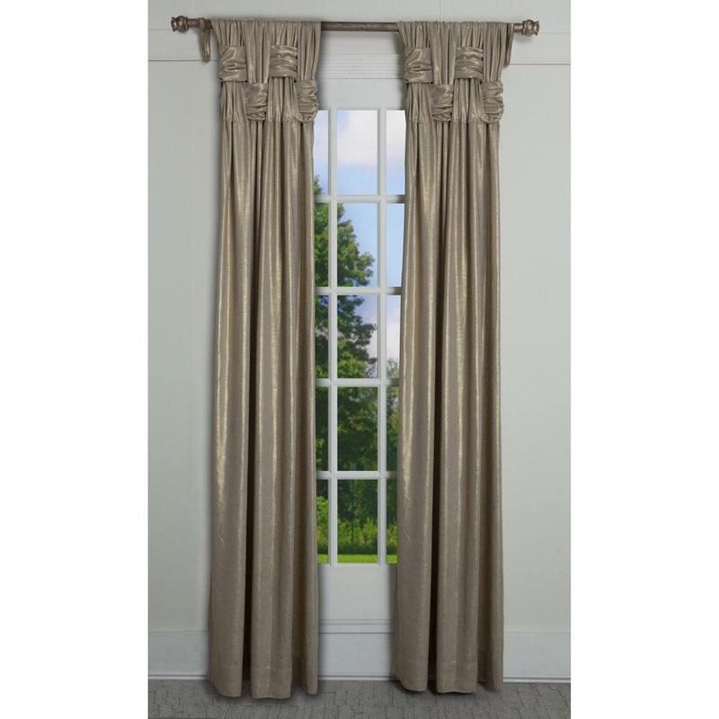 RT Dressings Chelsea Brook Luxe Cotton Shimmer Single Curtain Panel - 15" wide x 95" length