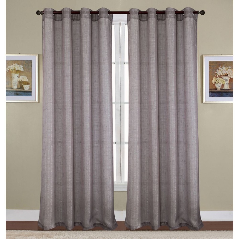 Sparkle Woven Lurex 90 Inch Grommet Curtain Panel - 54 x 90 in. - 54 x 90 in.