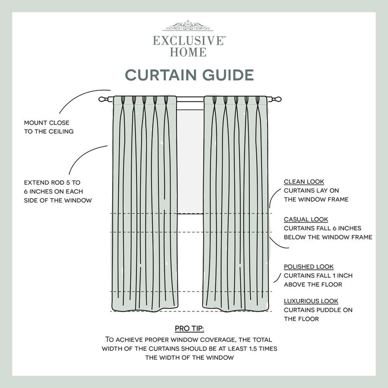 ATI Home Penny Sheer Pinch Pleat Curtain Panel Pair