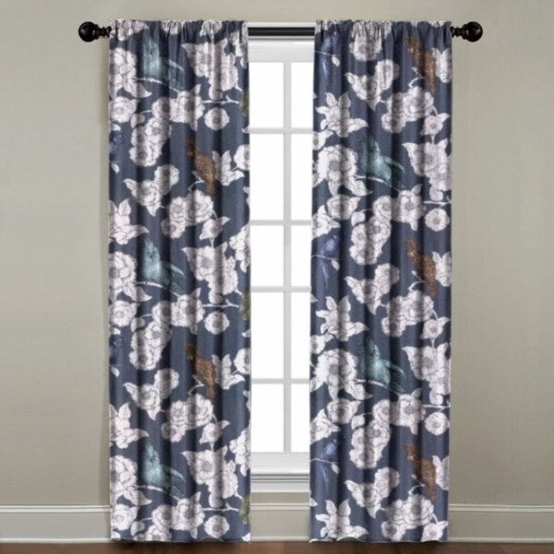 Birds of Charcoal Window Panel