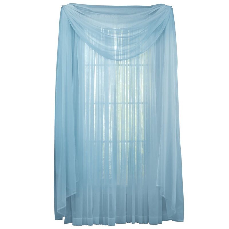 Sheer Window Scarf Curtain