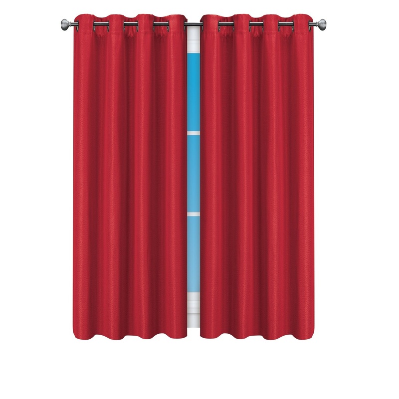 Textured Grommet Top Blackout Curtain Panel