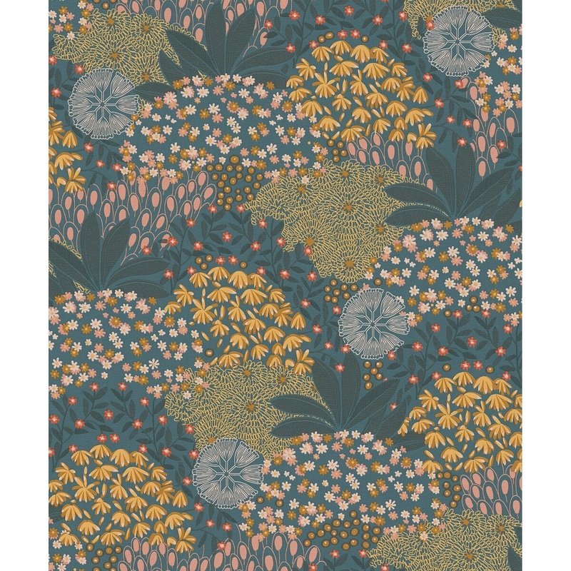 Galerie Wallcoverings Fusion Collection Forest Bloom Motif Non-woven Matte Wallpaper Roll