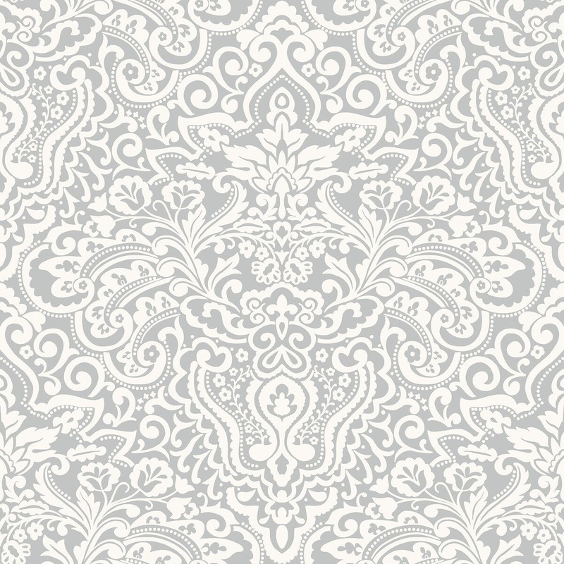Galerie Wallcoverings Italian Classics 4 Collection Embossed Paisley Damask Vinyl on Non-woven Matte Wallpaper Roll