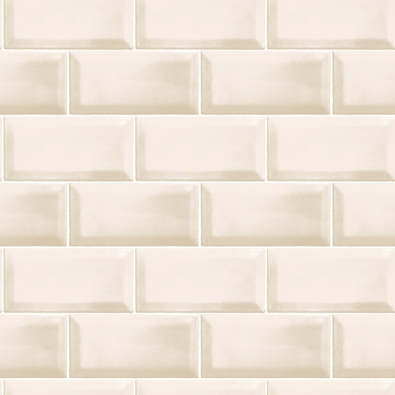 Galerie Wallcoverings Just Kitchens Metro Tile Vinyl on Non-woven Matte Wallpaper Roll