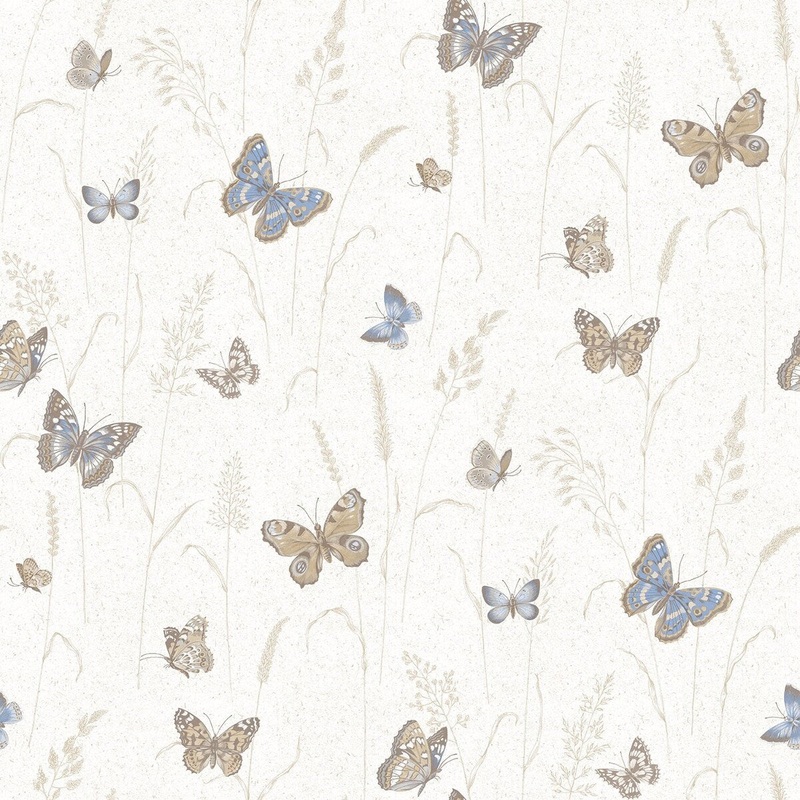 Galerie Wallcoverings Kitchen Recipes Butterflies Vinyl on Non-woven Matte Wallpaper Roll