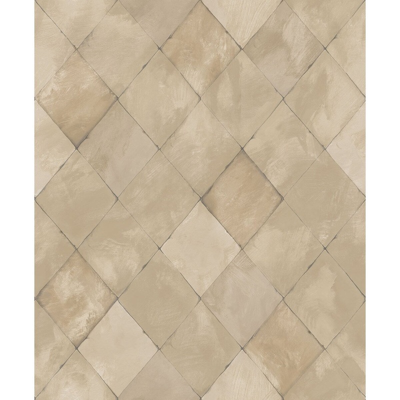Galerie Wallcoverings Kitchen Recipes Geometric Tiles Vinyl on Non-woven Matte Wallpaper Roll