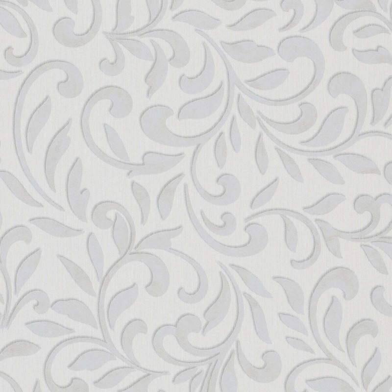 Galerie Wallcoverings Leafy Scroll Damask Vinyl on Non-woven Metallic Wallpaper Roll