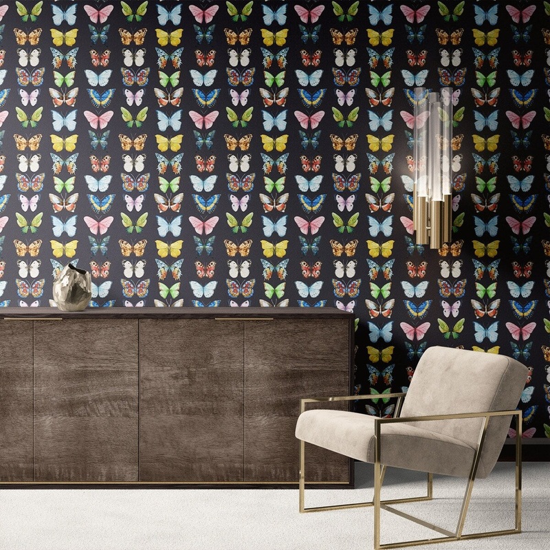 Colorful Butterflies Peel and Stick Wallpaper