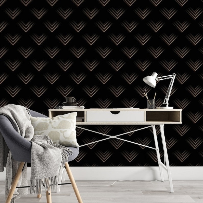 Corner Edges Pattern Removable Wallpaper