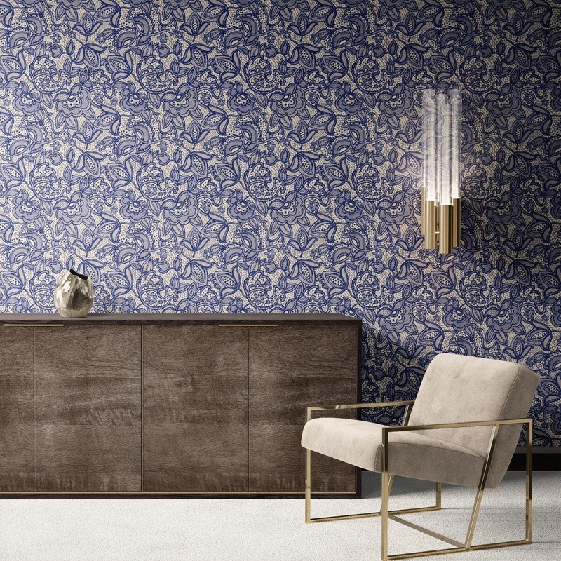 Dotted Flowers Peel and Stick Wallpaper