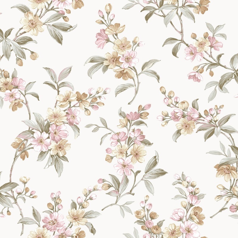 Galerie Wallcoverings Cottage Chic Floral ECODECO Material Matte Wallpaper Roll