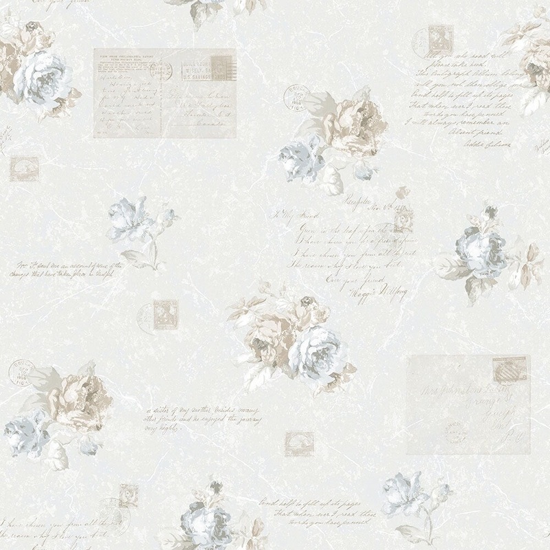 Galerie Wallcoverings Country Cottage Vintage Rose Non-woven Matte Wallpaper Roll