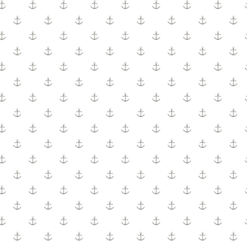 Galerie Wallcoverings Deauville 2 Small Anchors Non-woven Matte Wallpaper Roll - 33 feet x 21 inches