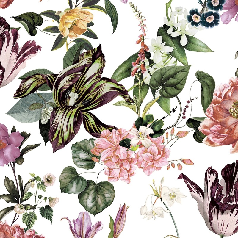 Galerie Wallcoverings Flora Floral Rhapsody Vinyl on Non-woven Matte Wallpaper Roll