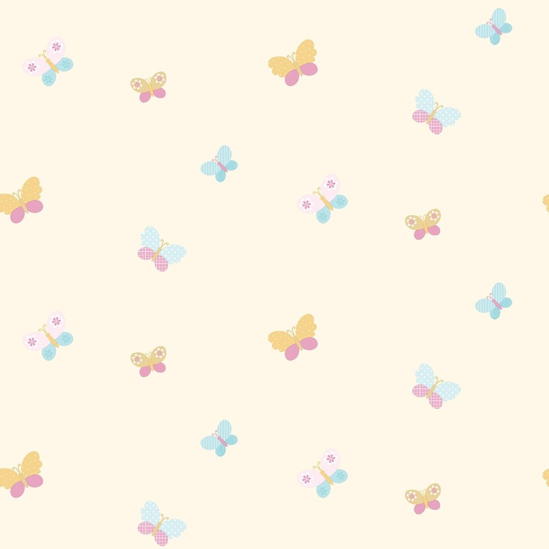 Galerie Wallcoverings Just 4 Kids 2 Butterflies Non-woven Matte Wallpaper Roll