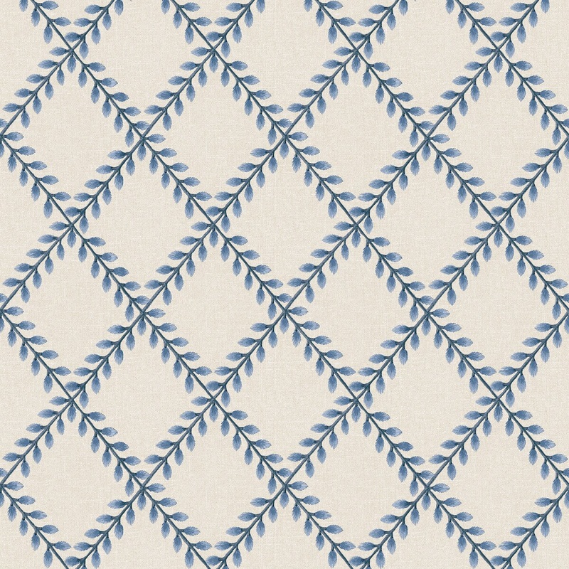 Surface Style Clover Lane Porcelain Blue Peel and Stick Wallpaper - 20.5 in. W x 18 ft. L