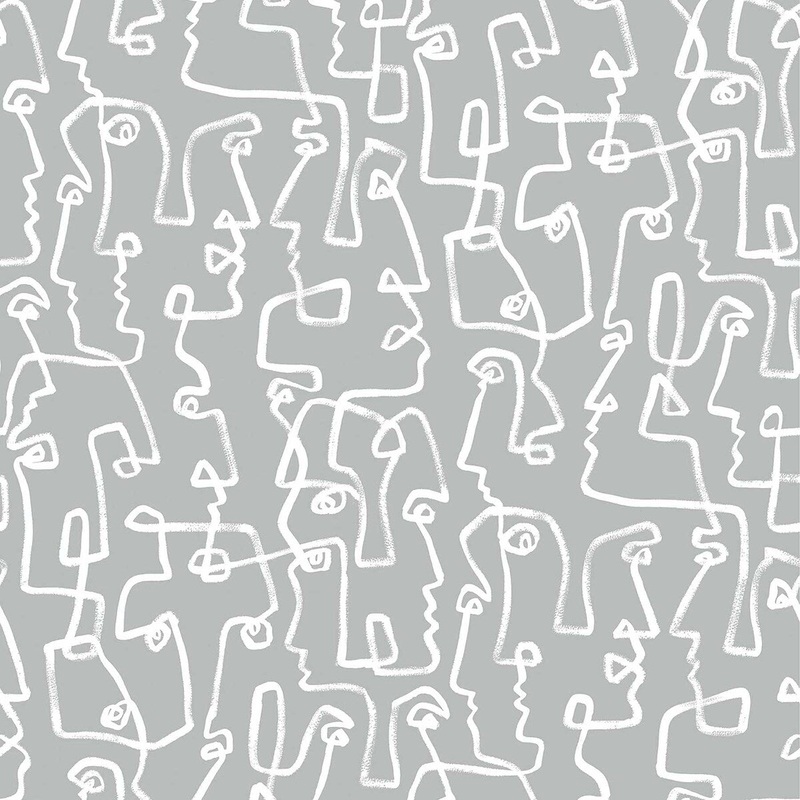 Surface Style Gestures Chalk Peel & Stick Wallpaper - 20.5 in. W x 18 ft. L