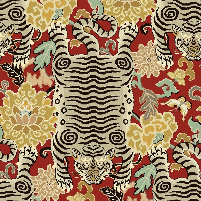 Surface Style Tiger Eye Blaze Peel & Stick Wallpaper - 20.5 in. W x 18 ft. L