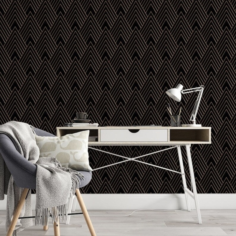 Triangle Tops Pattern Removable Wallpaper