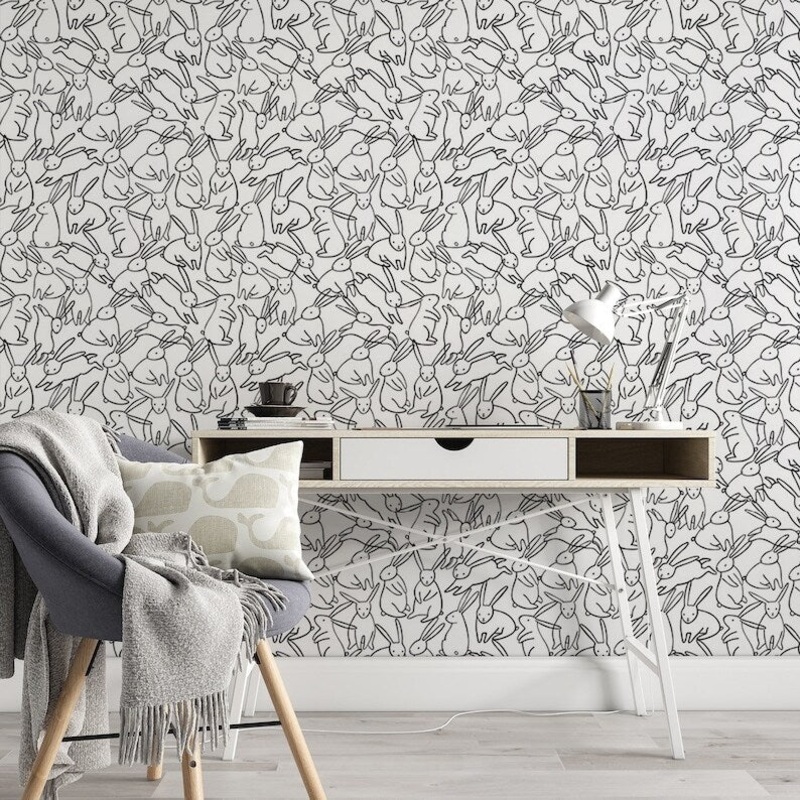 Bunny Pattern Removable Wallpaper