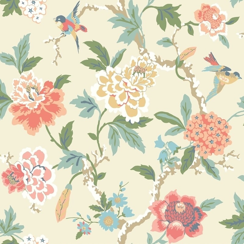 Candid Moment Wallpaper , 20.5 in. x 33 ft. = 56 sq.ft, in Cream