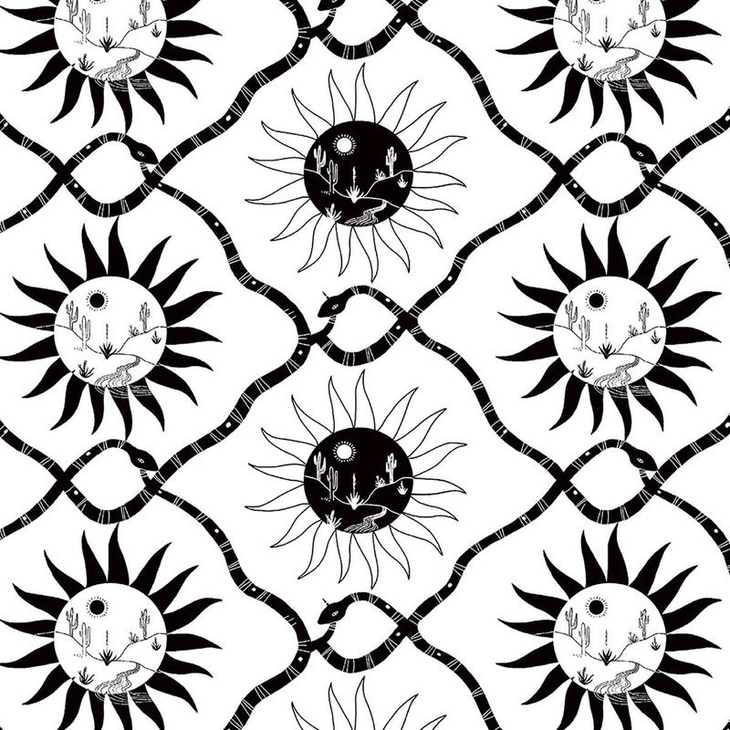 Elana Gabrielle Sol Tuxedo Black Peel & Stick Wallpaper - 20.5 in. W x 18 ft. L