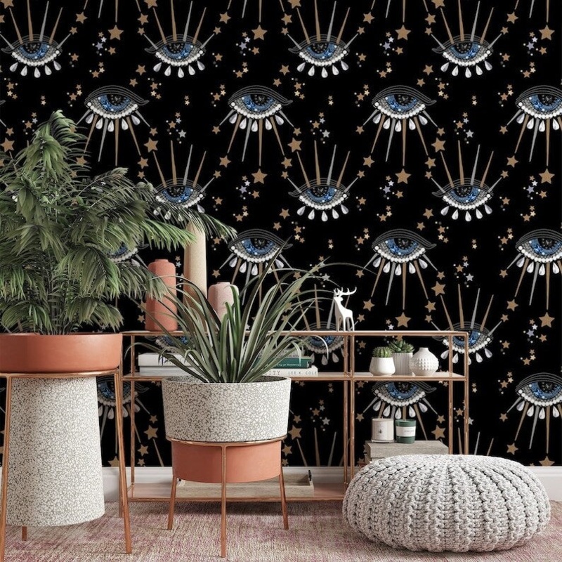 Eye Pattern Removable Wallpaper