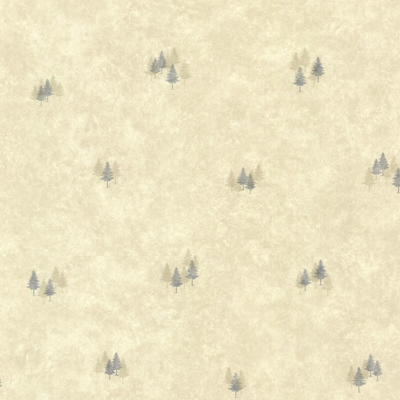 Trees Spielberg Timber Grove Sage Tree Toss 33' L X 20.5 W Wallpaper Roll
