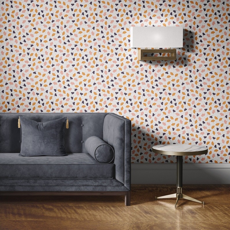 Autumn Petals Removable Wallpaper, Cool Botanical Wall Cling