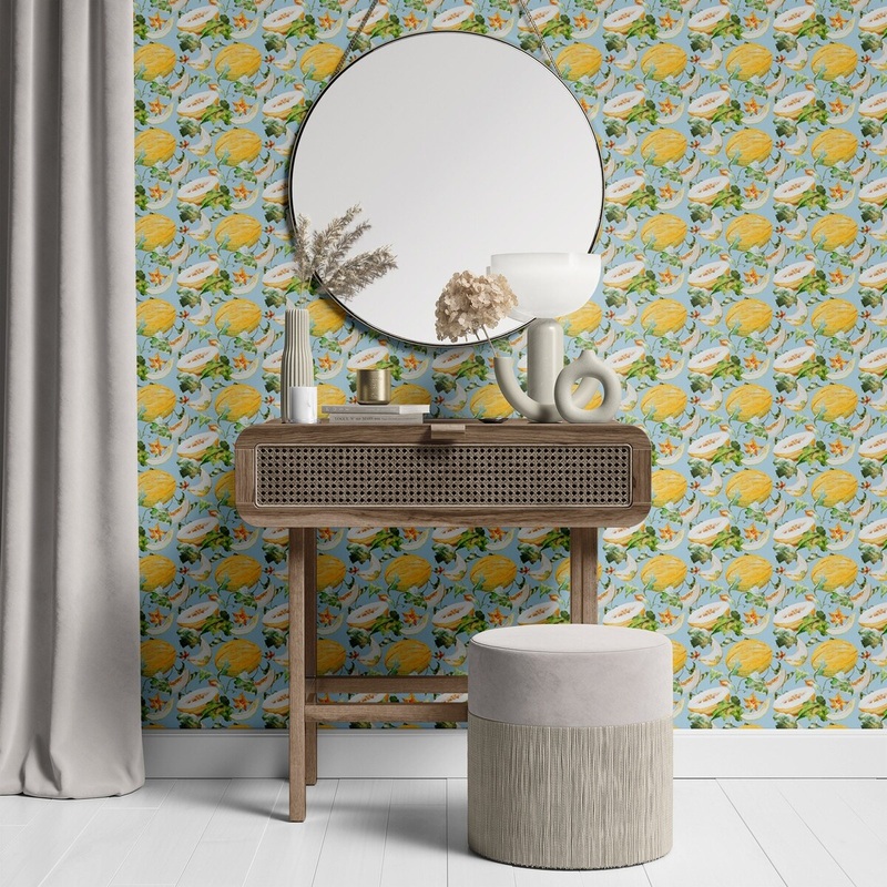 Cantaloupe Peel and Stick Wallpaper