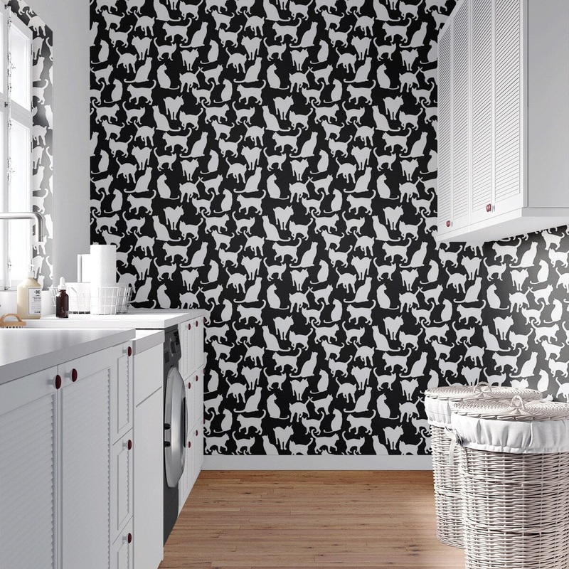 Cats Removable Wallpaper, Cool Animal Wall Cling