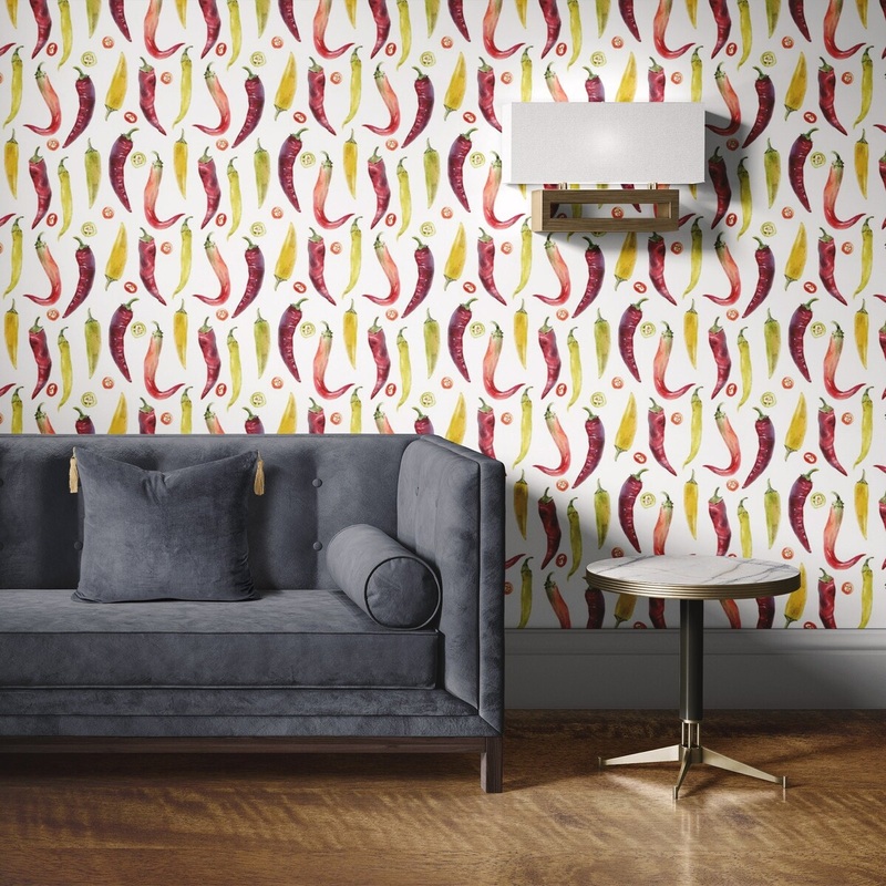 Chili Peel and Stick Wallpaper