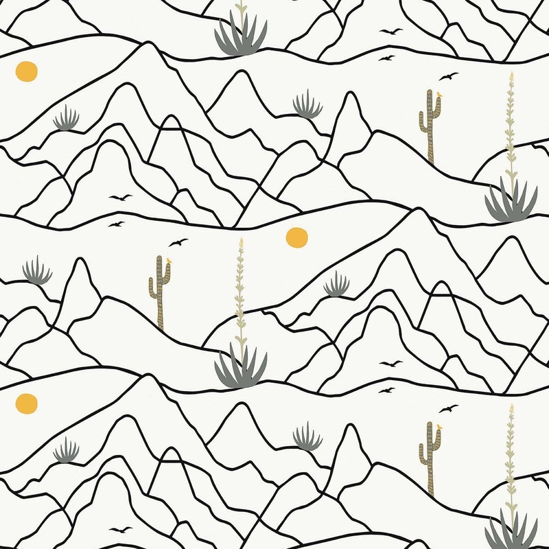 Elana Gabrielle Desert Afternoon Tuxedo Peel & Stick Wallpaper - 20.5 in. W x 18 ft. L